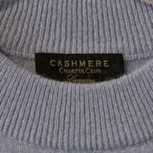 Cashmere Light Blue  Pullover Sweater S/M Charter Club